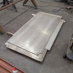 4x Aluminium traanplaat