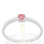 Witgouden ring met roze diamant (IGI gecertificeerd)