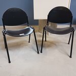 2x Design stoel Lamm, Parma, zwart