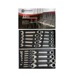 Steek en ringsleutel set Stahlgruppe, 22PCS