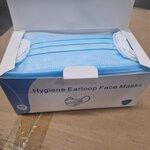 Ca. 10000x Mondkapjes Hygiene Earloop Face Masks, Blauw