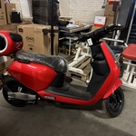 Elektrische scooter 25 km p/u Edrive, Milano, rood