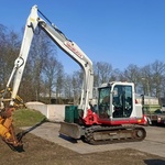Rupskraan Takeuchi, TB175 Hydraulic Excavator met Herder maaibalk, bou