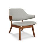Mid Century Elbow Chair bruin/grijs