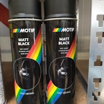 Ca. 48x Mat spuitlak Motip, zwart