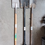 2x Schop en 1x schep  o.a. Eiskars/GreenBoots