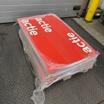 Ca. 150x Actie bord, rood