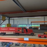 Nostalgische houten vrachtwagen
