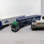 9x Schaalmodel vrachtwagen o.a. Scania, Daf, Volvo