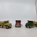3x Miniatuur vrachtwagen Dinky Super Toys