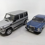 2x Schaalmodel Mercedes, diverse modellen