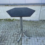 5x Statafel 6 hoekig, Zwart