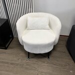 Fauteuil teddy rond beige, SanderZ, 2025