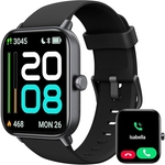 AeacDames Smartwatch met telefoonfunctie 1,8 IP68 Zwart