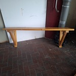 3x Kleedkamerbank, wandmontage