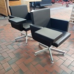 2x Design stoel, Lensvelt, zwart