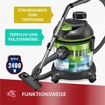 MPM Waterstofzuiger Zakloos MOD-30 Droog &Nat 2 liter