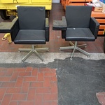 2x Design stoel, Lensvelt, zwart