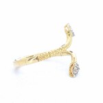 Gouden design ring met natuurlijke diamanten