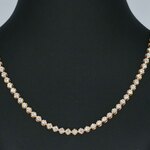 Rosegouden collier met 107 briljant geslepen diamanten