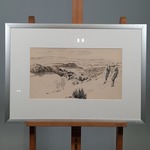 Afbeelding in lijst, J. Boom, Landschap, 1953