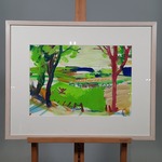 Afbeelding in lijst, G. Van Eck, Landschap Slenaken, 2000