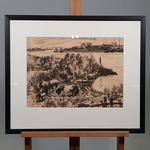 Schilderij, G. Roling, Lekdijk, 1958