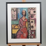 Gouache, J. De Carpentier, Interieur
