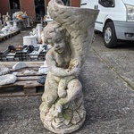Tuinbeeld Putti met waterbak