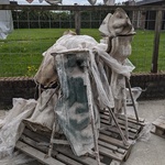 Pallet met diverse gietmallen