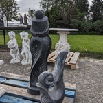 2x Tuinbeeld  zwart