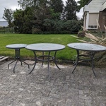 3x Tuintafel