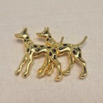 Vincent Ferrini 14kt GP broche