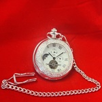 Mechanisch zakhorloge met open heart en moonphase