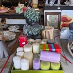 Partij kaarsen + 6x decoratie