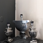 3x Schemerlamp  zilver