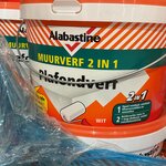 Ca. 10x Albastine plafondverf
