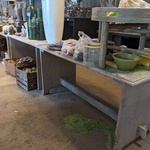 3x Tafel licht grijs