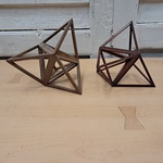 2x Decoratieve polyhedra