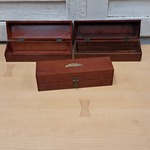 3x Opberg box rood
