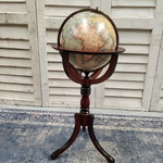 4x Wereldbol op standaard