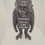 Banksy fanart sculptuur – Banksy ape