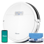 Tikom  G8000 Pro Robotstofzuiger en Dweilcombo 4500Pa Zelfopladend Wit
