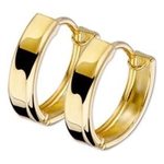 Marie Celeste klapoorringen 3,0 mm vlak12.5 mm Goud