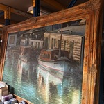 Schilderij in lijst handgeschilderd 170×130