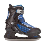 Nijdam Ijshockeyschaats Semi-Softboot Zwart/Blauw Maat 46