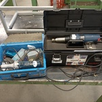 2x Rechteboormachine, AEG En Bosch