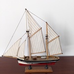 Minitatuurboot dubbele mast