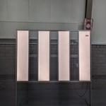 4x Ledpaneel in aluminium frame
