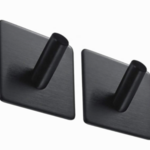Ca. 90x Handdoekhaakjes 2 stuks, zwart